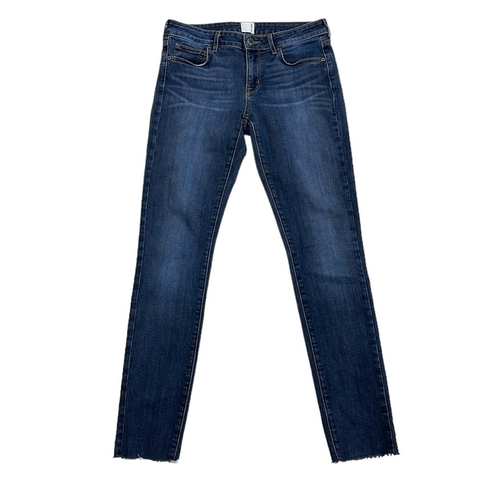 Rich & Skinny Jeans Women's 27 Blue Distressed Denim Skinny Raw Hem